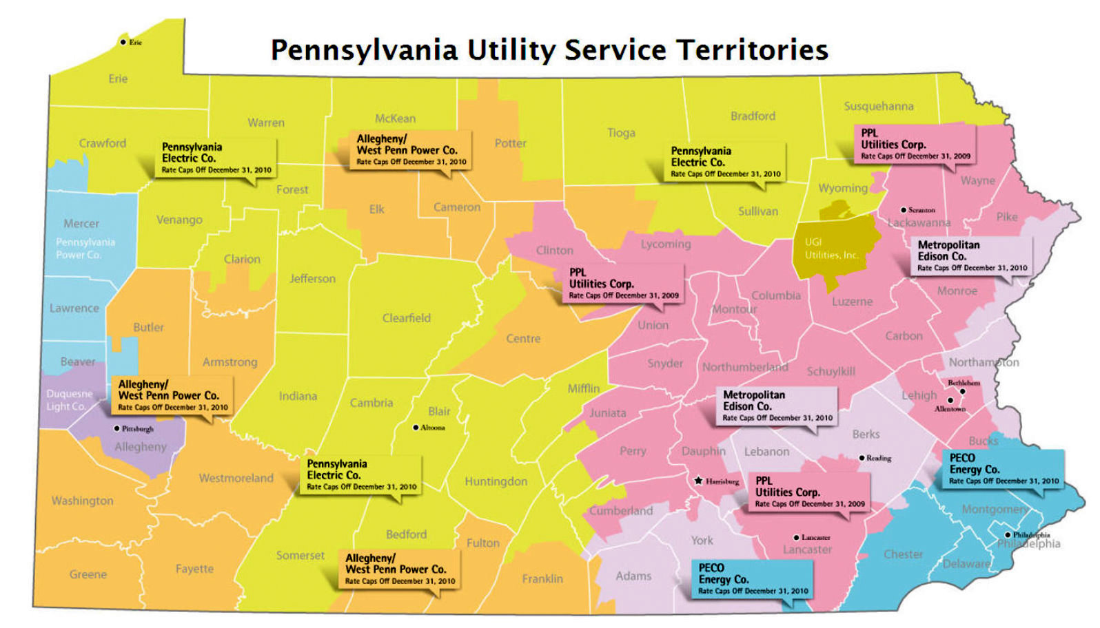 Pennsylvania Electric Energy Rates